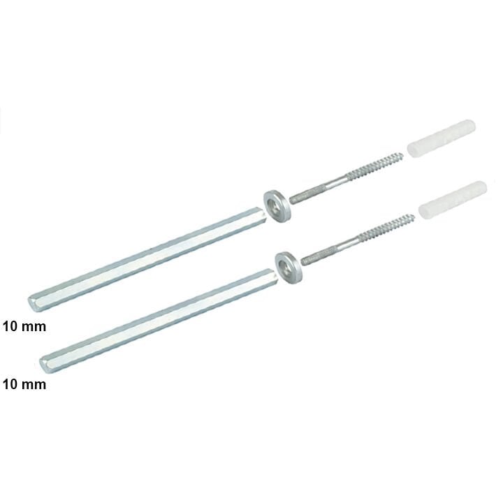 Compact Hırdavat Metal Gizli Raf Tutucu 10 X 140Mm 25Mm  30Mm Sunta İçin Tk.