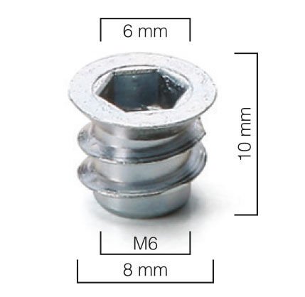 Metal Dübel M6 / 8×10 Çinko