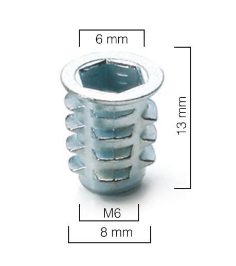 Metal Dübel Euro M6 / 8×13 Çinko