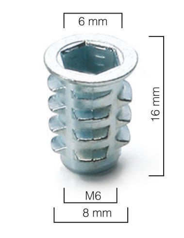 Metal Dübel Euro M6 / 8×16 Çinko 