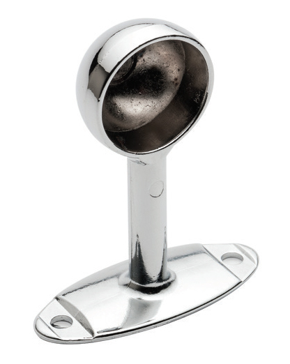 Compact Hırdavat Yuvarlak Ayaklı Lüx Flanş Kapalı Q25 Krom