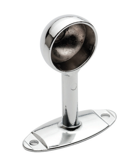 Compact Hırdavat Yuvarlak Ayaklı Mini Flanş Kapalı Q16 Krom