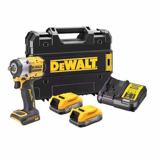 Dewalt DCF921E2T-QW Kömürsüz Power Stack Çift Akülü Somun Sıkma 18V 1,7Ah 206 Nm