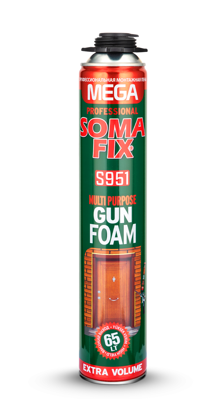 Somafix Mega Çok Amaçlı Tabancalı Poliüretan Köpük S951 – 850 Ml