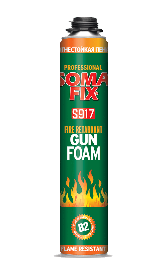 Somafix Yangına Dayanıklı B2 Tabancalı Poliüretan Köpük S917 – 750 Ml