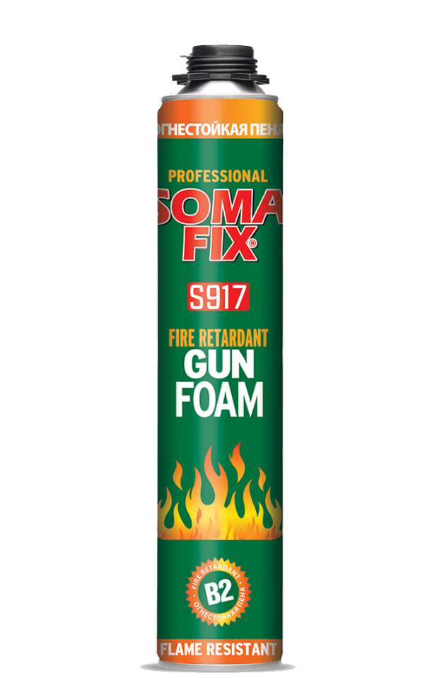 Somafix Yangına Dayanıklı B2 Tabancalı Poliüretan Köpük S917 – 750 Ml