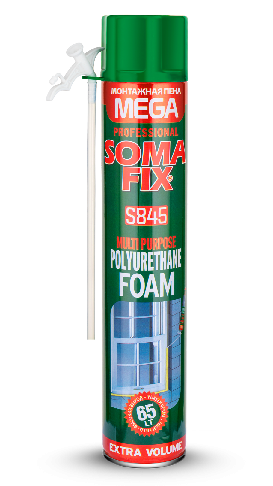 Somafix Mega Poliüretan Köpük S845 – 850 Ml