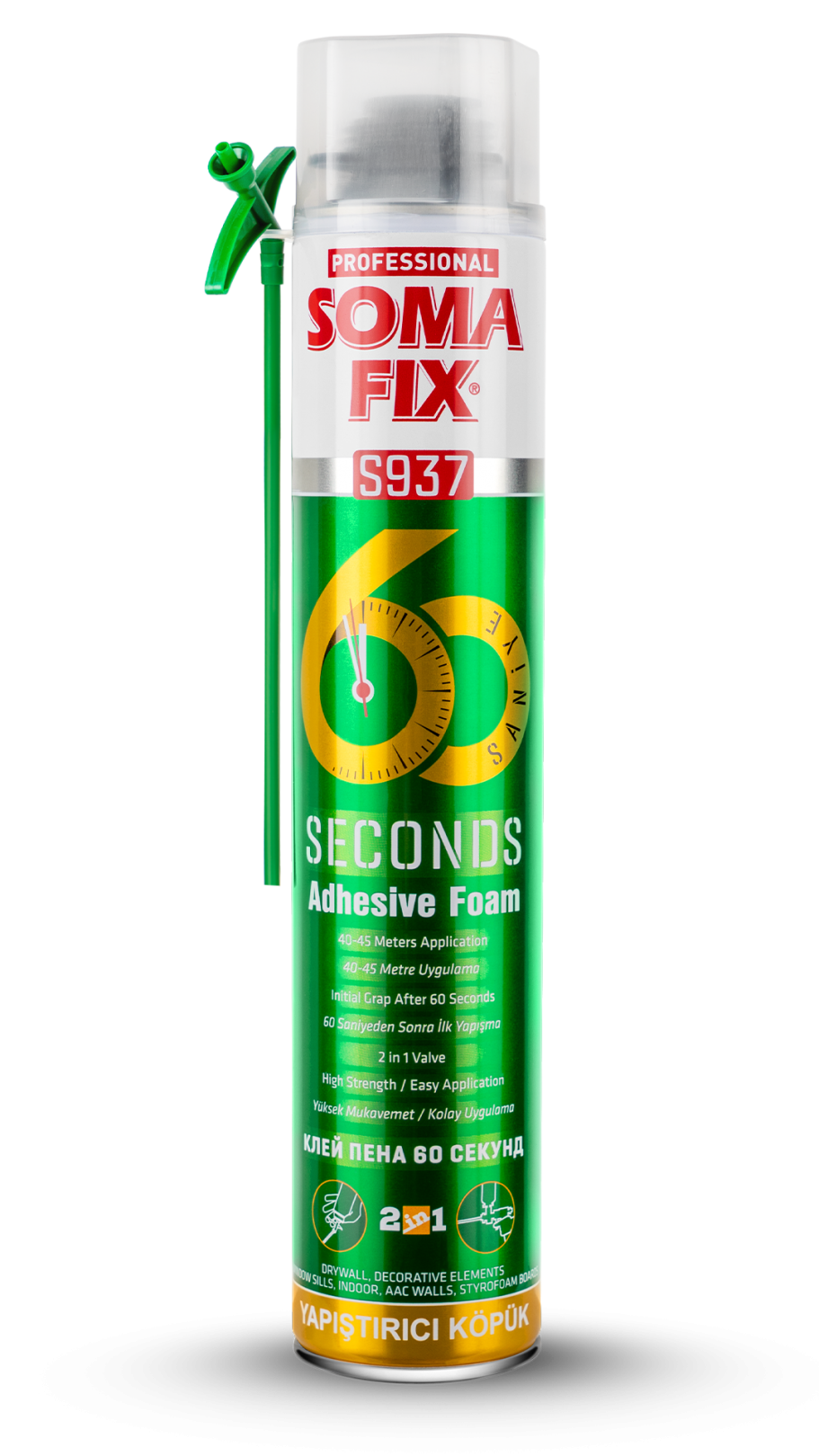 Somafix 60 Saniye Yapıştırıcı Köpük S937 – 750 Ml