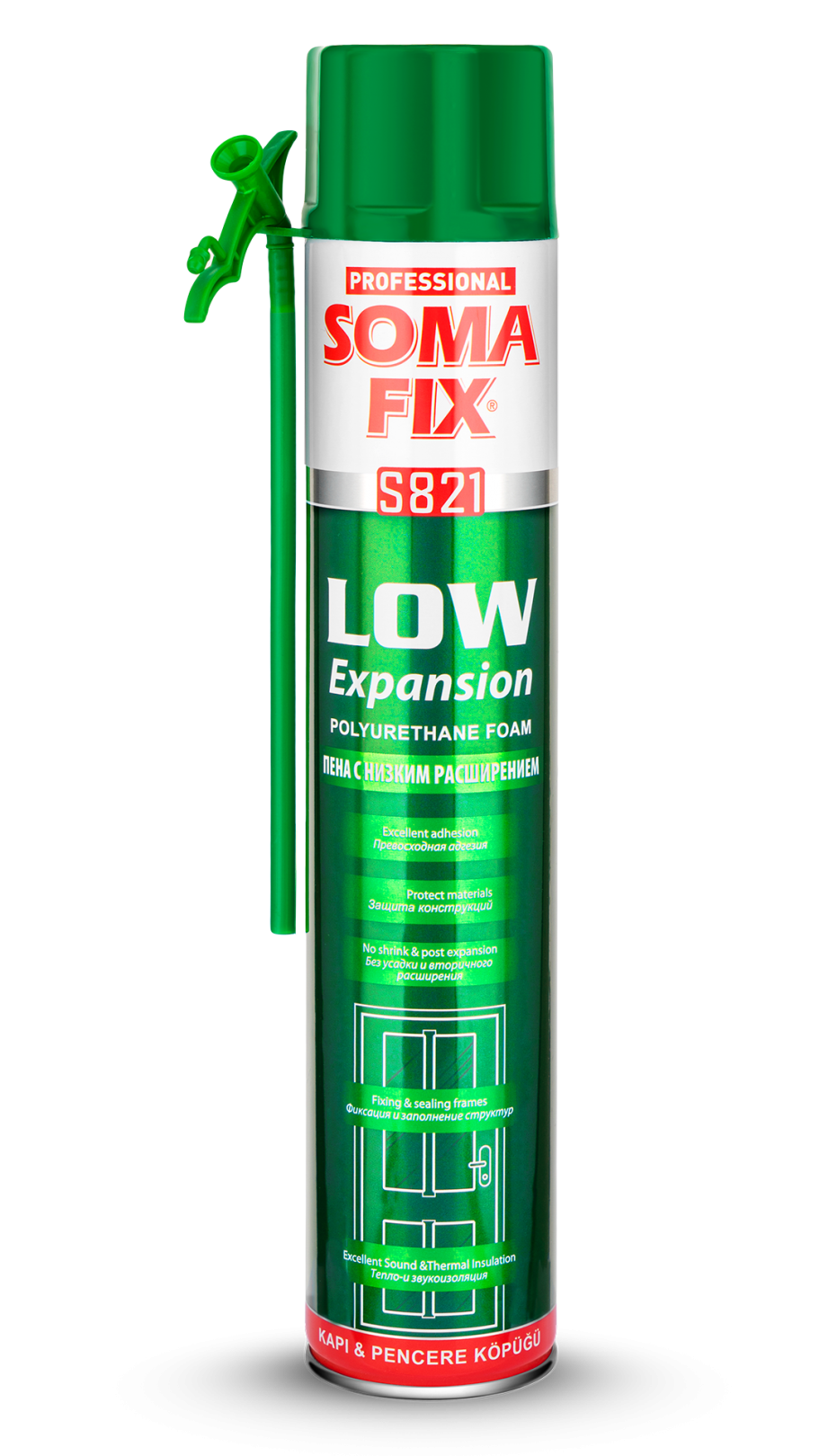 Somafix Az Genleşen Montaj Köpüğü S821 – 750 Ml