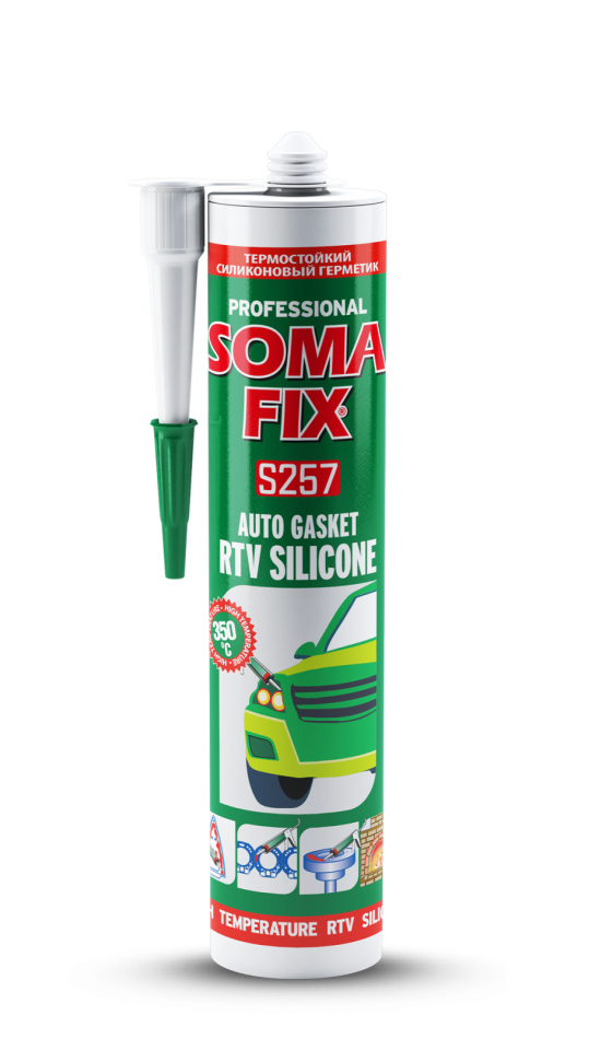 Somafix Rtv Silikon (Sıvı Conta) Kırmızı S257