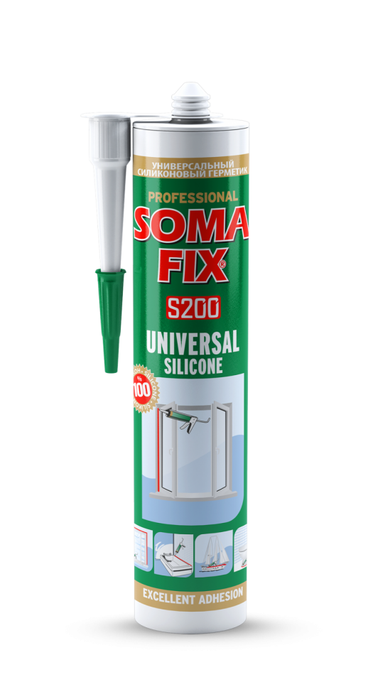 Somafix Universal Silikon 280 Ml Şeffaf  S200