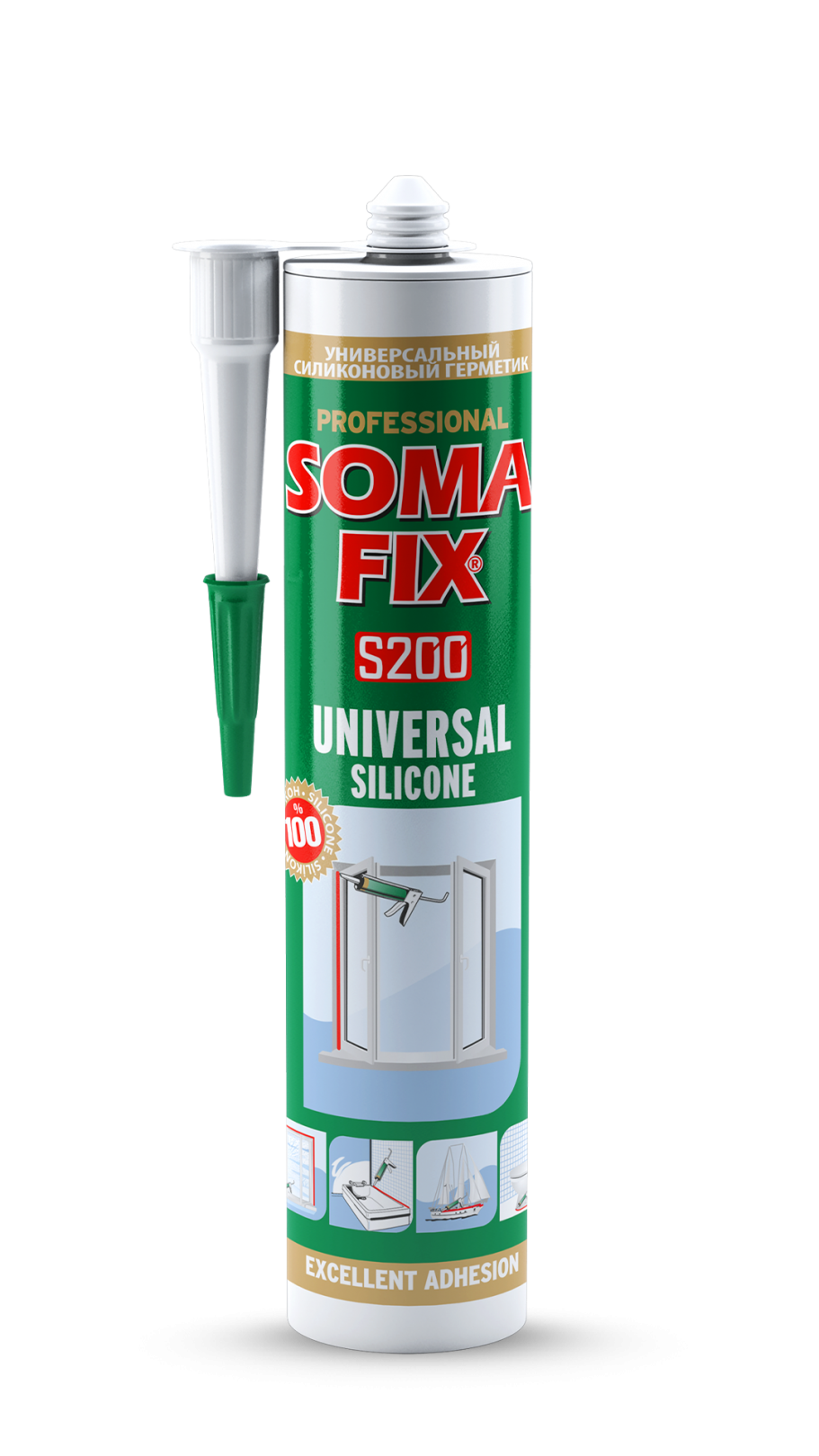 Somafix Universal Silikon 280 Ml Beyaz  S201
