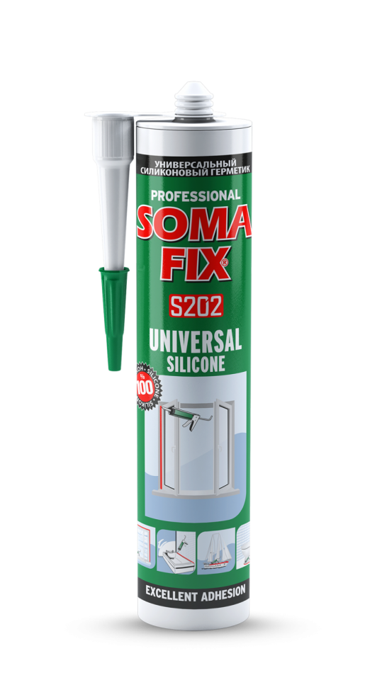 Somafix Universal Silikon 280 Ml Siyah  S202