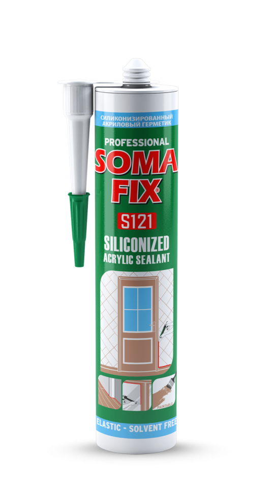 Somafi̇x Akri̇li̇k Si̇li̇koni̇ze Masti̇k – S125  Bej  500 G