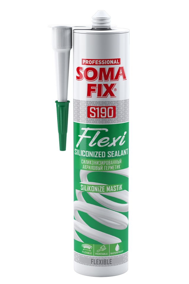 Somafıx Flexi̇ Si̇li̇koni̇ze Masti̇k Gri – S193