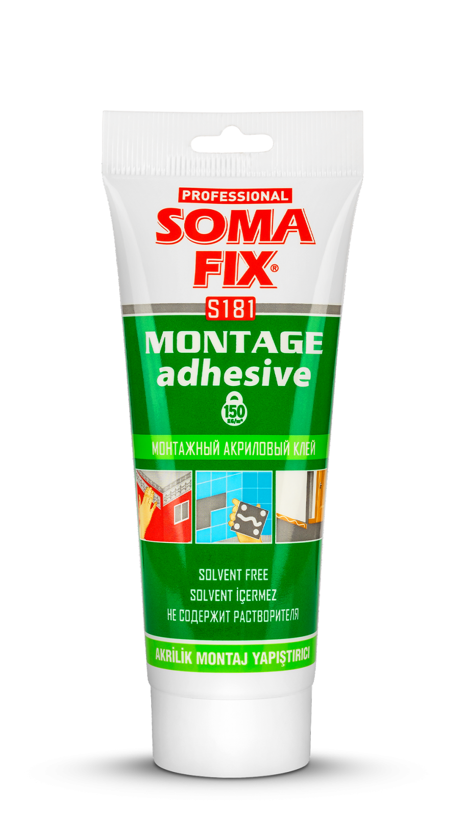 Somafıx Akri̇li̇k Montaj Yapıştırıcı Beyaz – S181