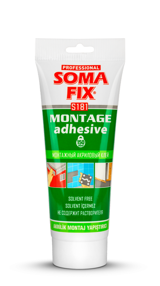 Somafıx Akri̇li̇k Montaj Yapıştırıcı Beyaz – S181