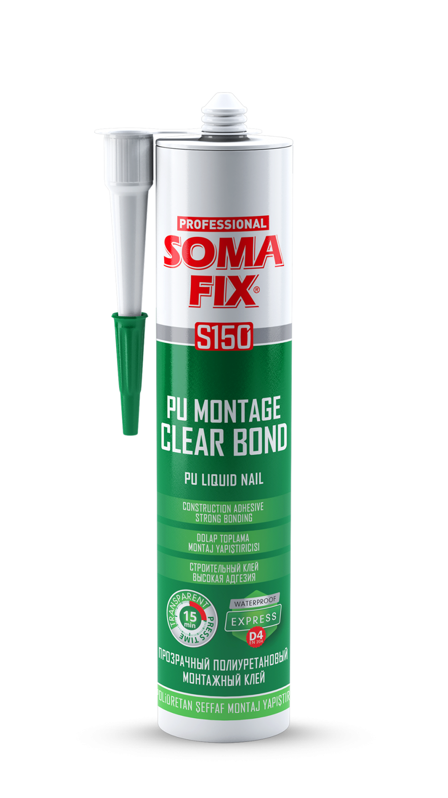 Pu Montaj Yapıştırıcı  D4 Clear Bond (Express) Plastik Kartuş