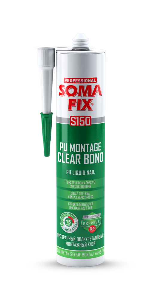 Pu Montaj Yapıştırıcı  D4 Clear Bond (Express) Plastik Kartuş