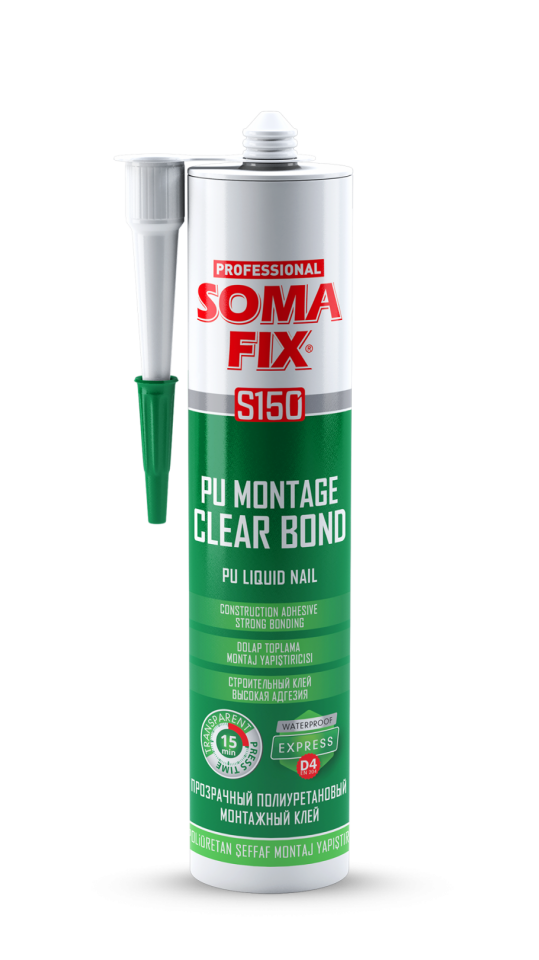 Pu Montaj Yapıştırıcı  D4 Clear Bond (Express) Alüminyum Kartuş