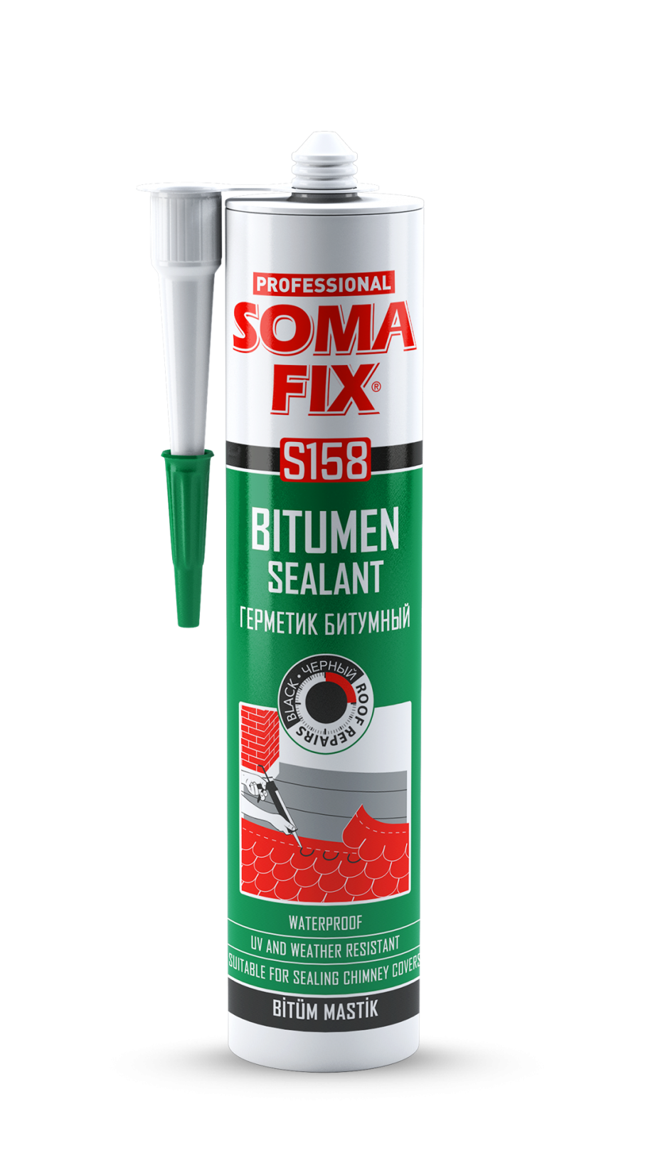 Somafıx Bi̇tüm Masti̇k 310 Ml Siyah – S15