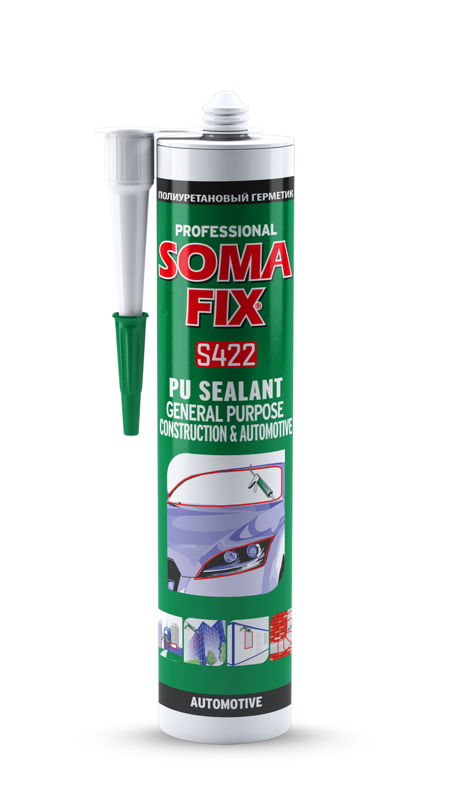Somafi̇x Poli̇üretan Genel Amaçlı İnşaat & Otomoti̇v Masti̇ği̇ 280 Ml Gri̇
