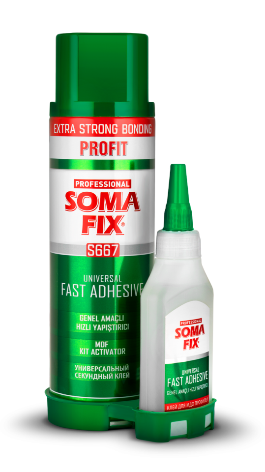Somafıx Profıt S667 Genel Amaçlı Hızlı Yapıştırıcı Seti Çubuklu – 500 Ml + 125 Gr