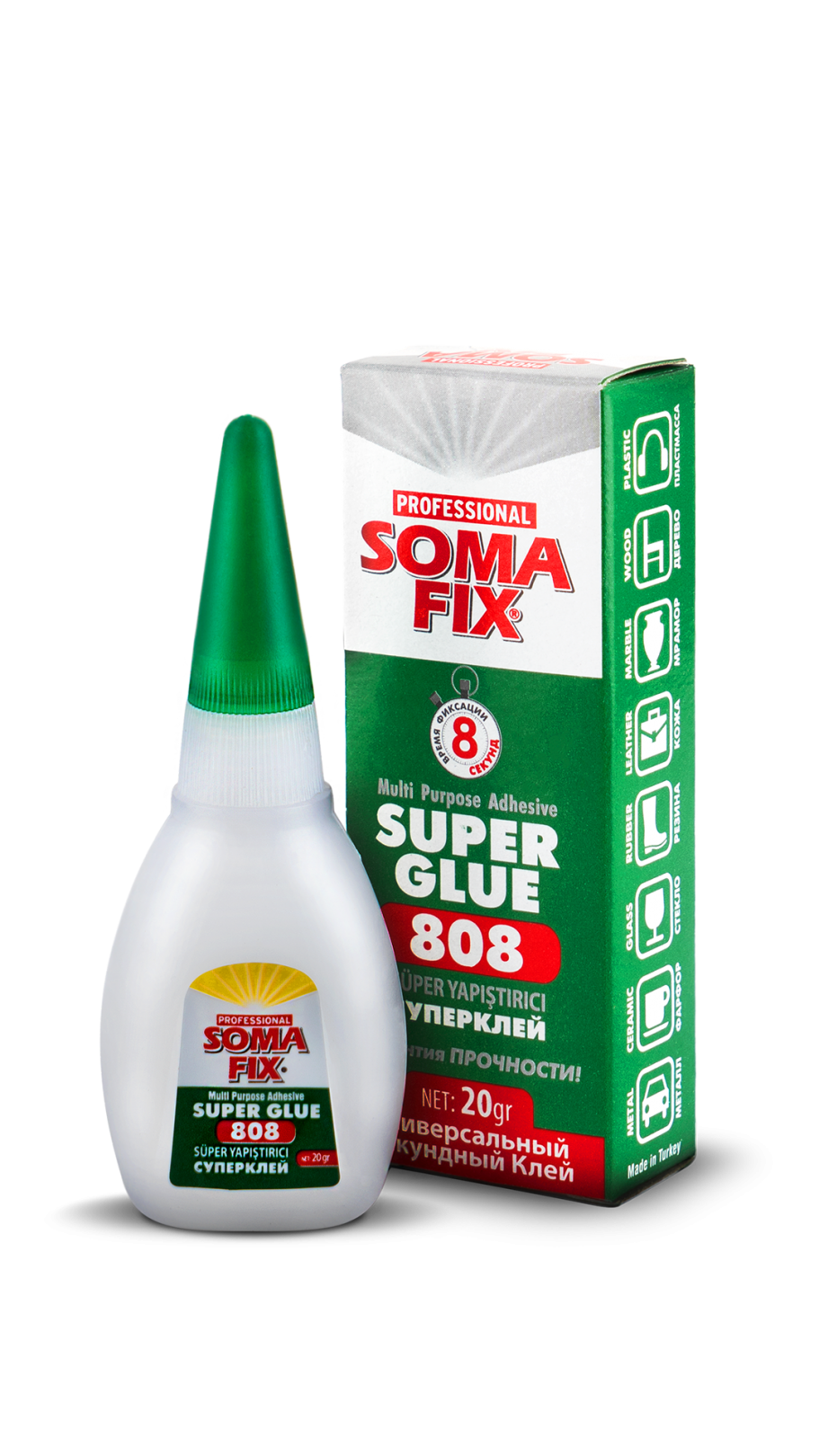 Somafıx Süper Yapıştırıcı 808 – 20 Gr