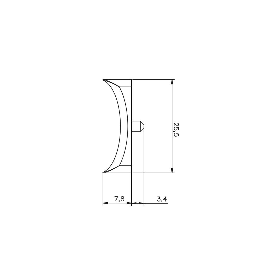 Osena 4107 Cam Boru Bağlantı Aparatı 6 Mm Cam Uyumlu Krom Cam Panel Boru Sabitleme