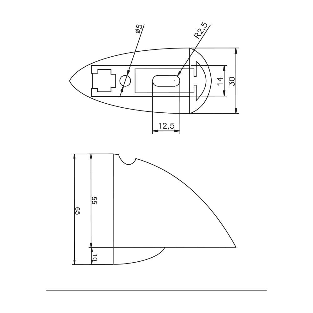 Osena 72103 Ekonomik Cam Raf Tutucu Krom Duvar Tipi Raf Taşıyıcı 610 Mm Cam Uyumlu