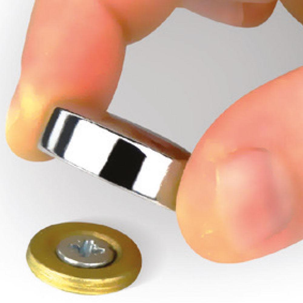 Osena Dekoratif Vida Kapağı Ø15 Mm Krom | Zamak Vida Gizleme Kapağı | Mobilya Vida Kapatıcı | Dekoratif Vida Başlığı Kapağı
