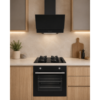 ALVEUS SET 3 ECO Siyah Cam 3’lü Ankastre Set