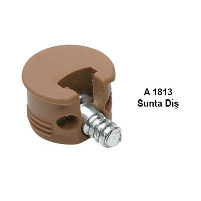 Compact Hırdavat Gömme Raf Pimi Sunta Diş Kahve 18 Mm Sunta İçin