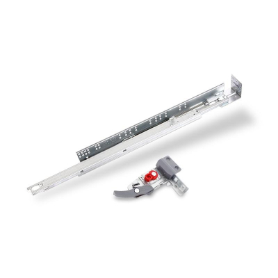 King Slide 1A88 Push Open + Silent Soft Closing Gizli Çekmece Rayı 500 mm (16 mm)