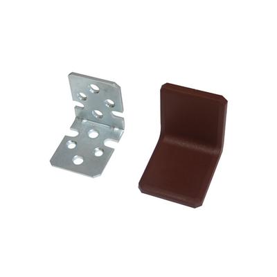 Plastik Kapaklı Metal Gönye 35X40X40 Kahve 