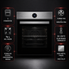 ALVEUS SET 9001 S 3'lü Siyah Cam ve Inox Ankastre Set