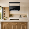 Alveus Slim Diamond Island Black 90 cm Siyah Ada Tipi Davlumbaz
