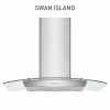 Alveus Swan Island 90 cm İnox Ada Tipi Davlumbaz