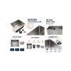 Compact 40x50 cm Inox Mutfak Evyesi – SUS304 Paslanmaz Çelik – 1 mm Kalınlık – 20 cm Derin Hazne