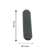 Compact Çizgili Plastik Kavela Ø8 x 30 mm Gri
