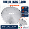 Freud LG1C 0400 300×3,2/2,2×30 mm Z26 Masif Ahşap Boyuna Kesim Testere Bıçağı