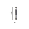 Minifix Mili M6 X 34 Çinko