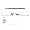 OSENA 60 cm (600 mm) Mutfak Fincan Askı Borusu Ø16 mm Krom | Bardak Askı Borusu | Metal Mutfak Askılık Çubuğu | İki Flanş Arasına Montaj