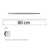 OSENA 80 cm (800 mm) Mutfak Fincan Askı Borusu Ø16 mm Krom | Bardak Askı Borusu | Metal Mutfak Askılık Çubuğu | İki Flanş Arasına Montaj