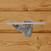 Osena Cam Raf Tutucu Krom Duvar Tipi Cam Raf Bağlantı Aparatı 610 Mm Cam Uyumlu Zamak Raf Konsolu