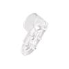 OSENA Kristal Oval Boru Flanşı 44 x 19 mm Şeffaf | Oval Askı Borusu Sabitleme Aparatı | Şeffaf Mobilya Boru Bağlantı Flanşı | Ürün Kodu: 2706