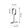 Oval Ayaklı Flanş Açık Krom 15 X 29