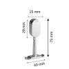 Oval Ayaklı Flanş Kapalı 15×29 Krom