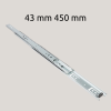 Ponte 43 mm 450 mm Çift Açılım Teleskopik Ray