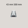Ponte 43 mm 500 mm Çift Açılım Teleskopik Ray